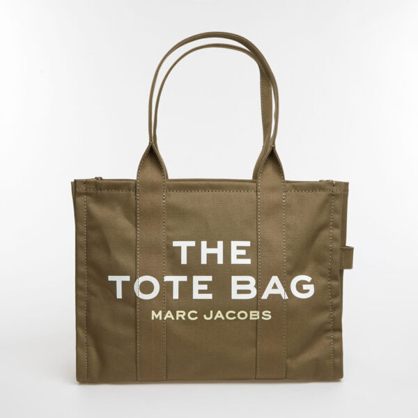 MARC JACOBS Slate Green Branded Tote Bag
