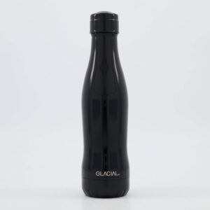 GLACIAL Covered Black Stainless Steel Bottle